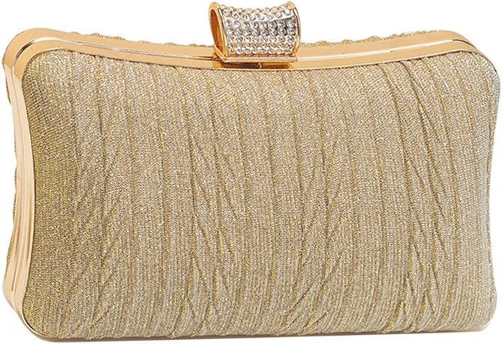 CORIOS Clutch Damen Pailletten Abendtasche Glitter Handtasche Clutch Tasche mit Kette Glänzend Schul