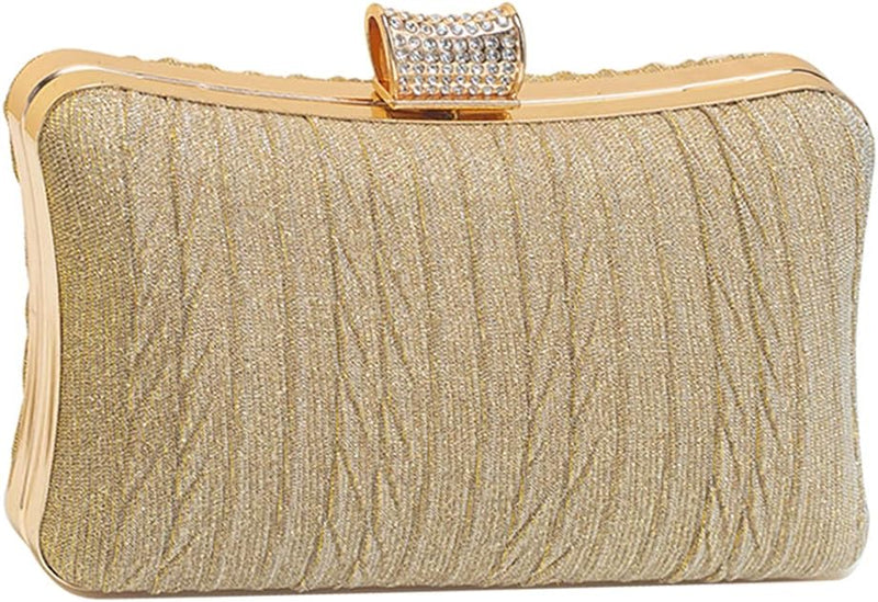 CORIOS Clutch Damen Pailletten Abendtasche Glitter Handtasche Clutch Tasche mit Kette Glänzend Schul