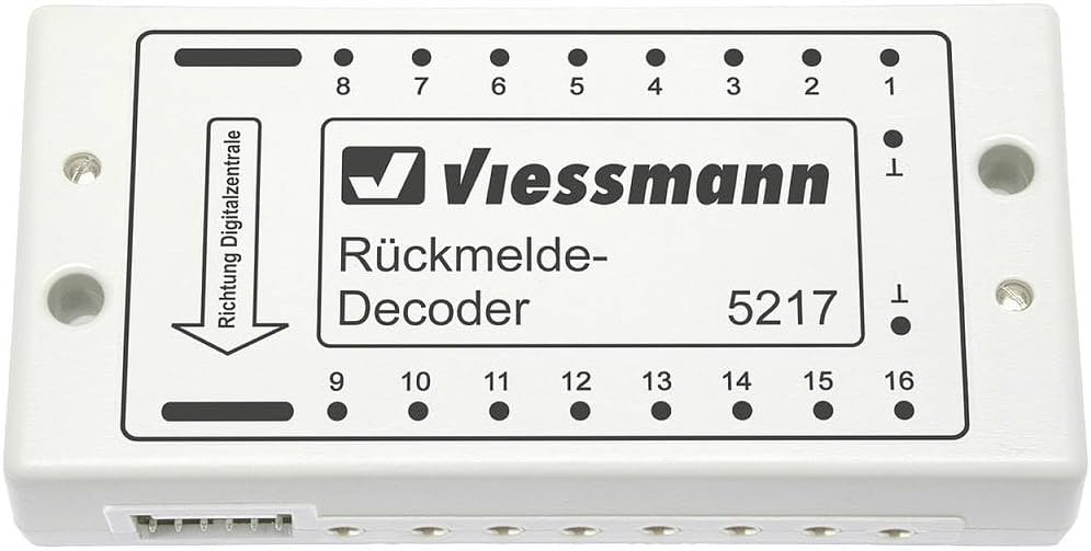Viessmann 5217 5217s88-Bus Rueckmeldedecoder Baustein, mit Kabel, mit Stecker