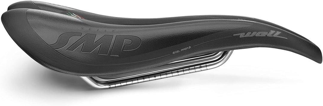 SMP Unisex – Erwachsene Well Gel Sattel, Schwarz, Einheitsgrösse