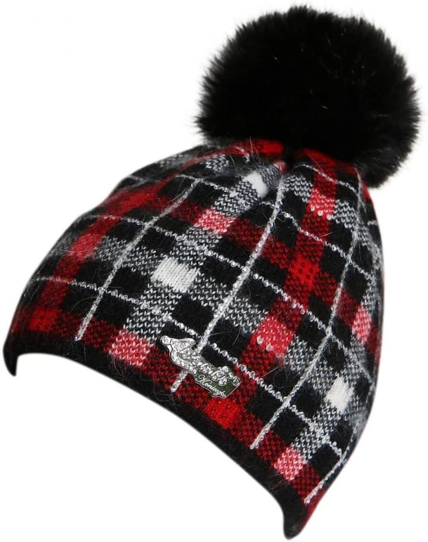 Hollert Fellmütze MOHAIR mit Bommel Wintermütze Einheitsgrösse Rot, Einheitsgrösse Rot