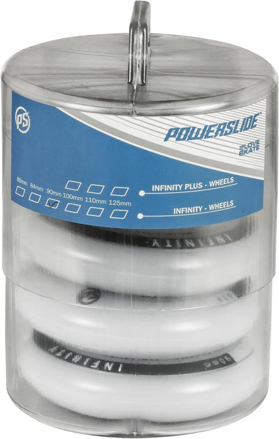 Powerslide Rollen Infinity Ii 4-Pack Inline Set 90 mm Weiss, 90 mm Weiss