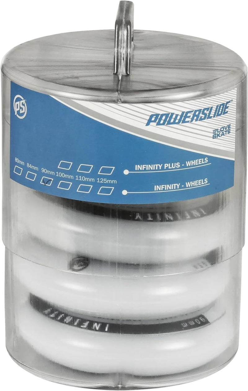 Powerslide Rollen Infinity Ii 4-Pack Inline Set 90 mm Weiss, 90 mm Weiss