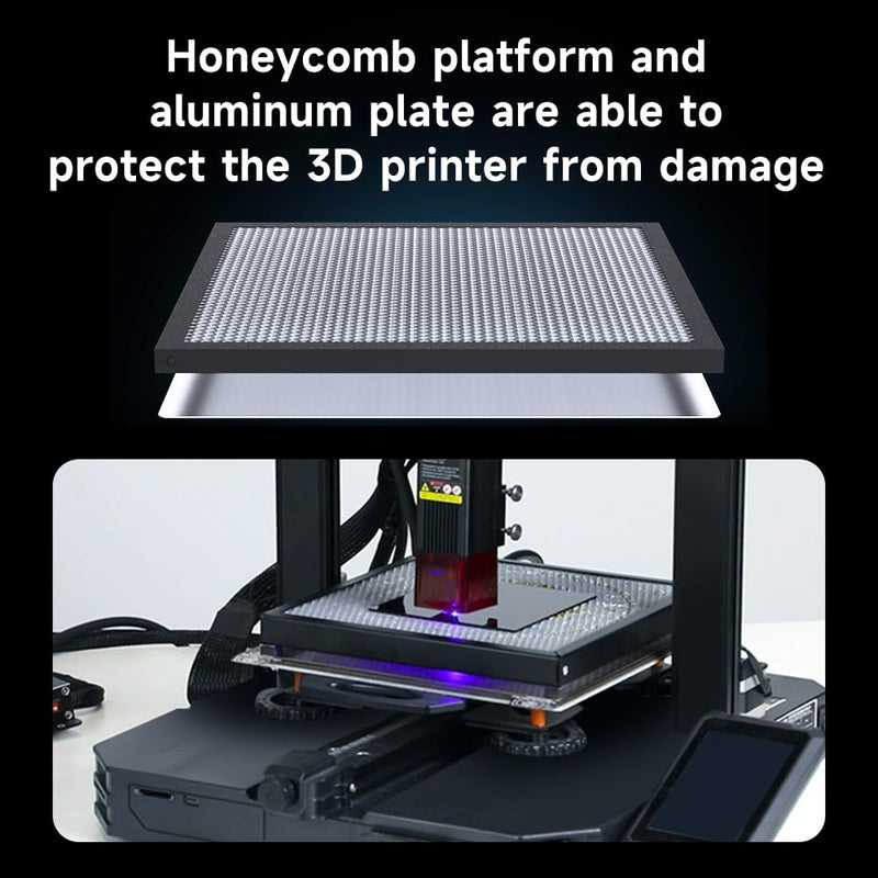 Creality Offiziell Waben Werkbank Plattform 235x235 für 3D-Drucker, kompatibel mit Lasermodul, schüt