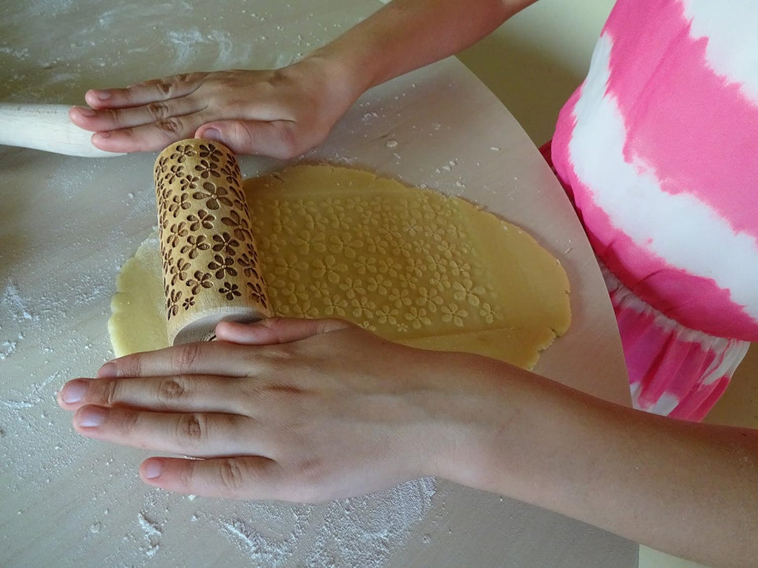 3-er SET Kinder Nudelhölzer TIERE. Teigrolle für hausgemachtes Gebäck. Tiere Teigrolle. Gravierte Te