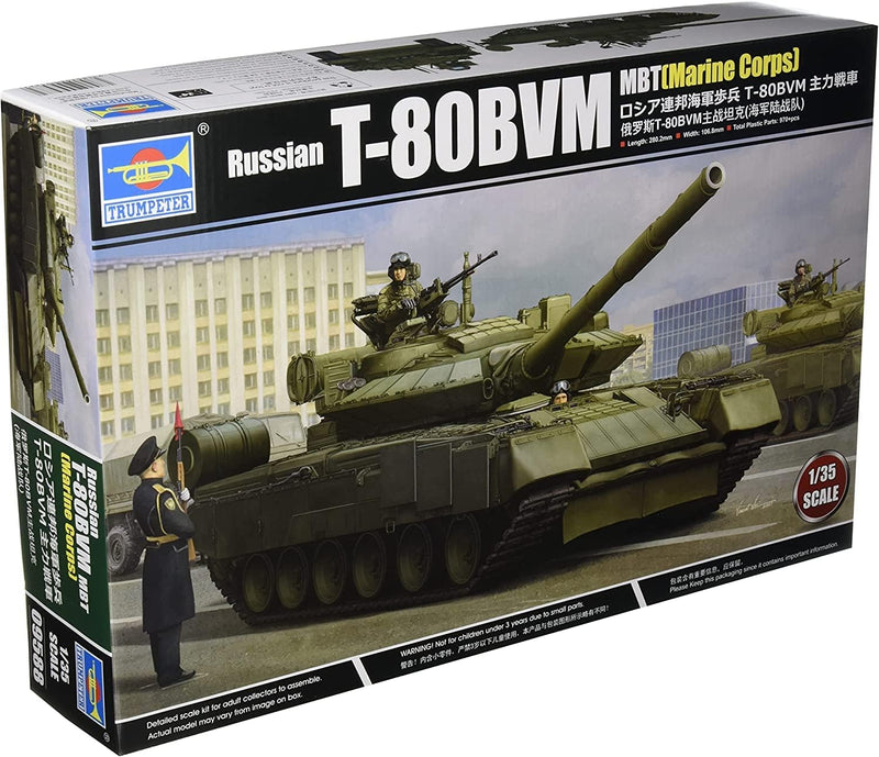 Trumpeter 09588 - Russian T-80Bvm MBT Marine Corps - massstab 1/35 - Modellbausatz