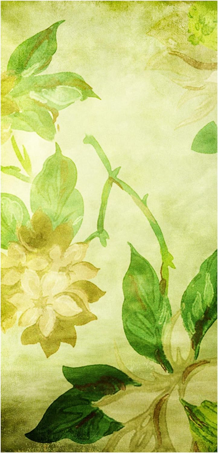 Bilderwelten Raumteiler Green Blossoms 250x120cm inkl. transparenter Halterung 250x120cm incl. trans