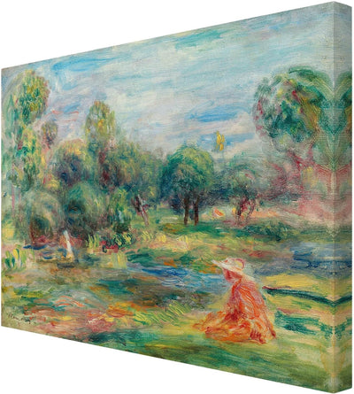 Bilderwelten Leinwandbild - Auguste Renoir - Landschaft bei Cagnes - Quer 3:4, 90cm x 120cm, 90cm x