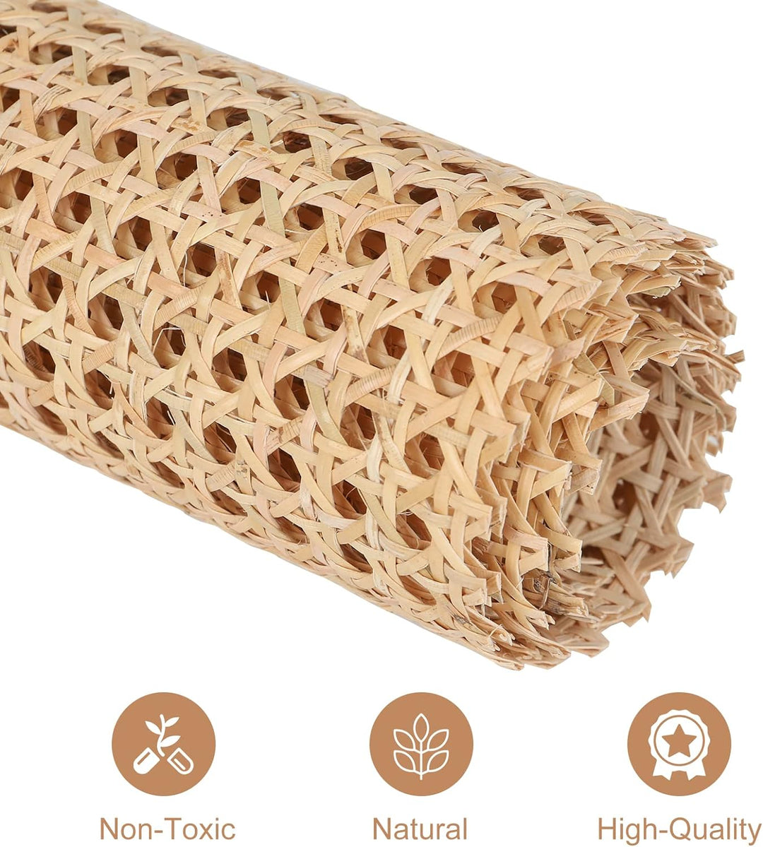 AYYDS Wiener Geflecht, Rattan 0107 Gurtband Natürlich Rattan Geflecht, Handgemachtes Rattan Kunsthan
