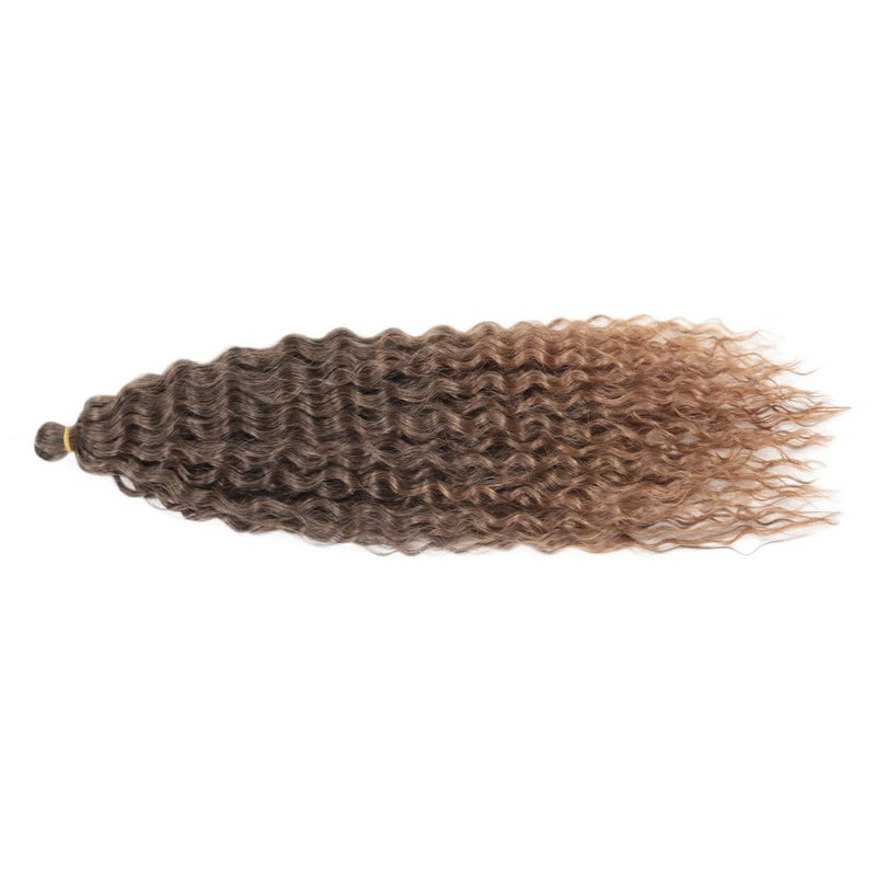 Deep Twist Crochet Hair Wasserwelle Twist Haarbündel Synthetische lockige Flechtfrisur Haarverlänger