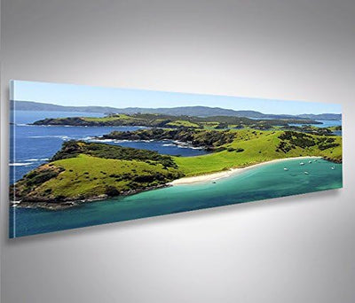 islandburner Bild Bilder auf Leinwand Neuseeland Panorama XXL Poster Leinwandbild Wandbild Art up Yo