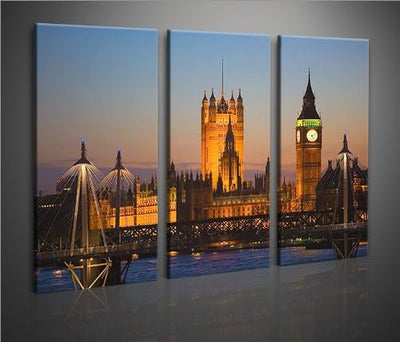 islandburner Bild Bilder auf Leinwand London XXL Poster Leinwandbild Wandbild art up your life ®