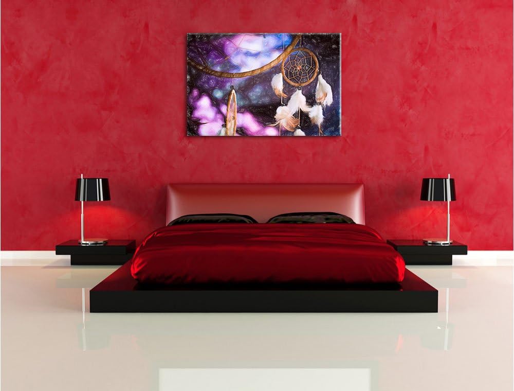 Pixxprint Traumfänger als Leinwandbild/Grösse: 100x70 / Wandbild/Kunstdruck/fertig bespannt, 100x70