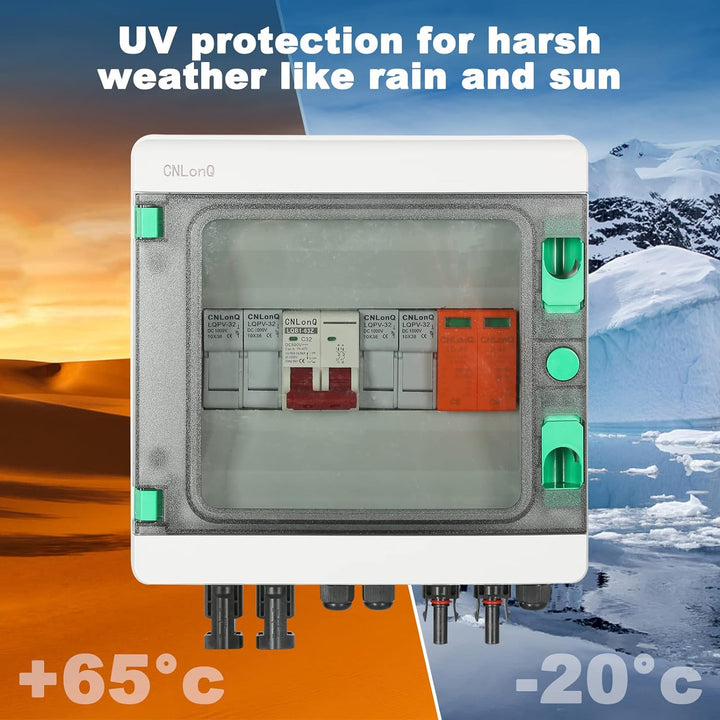 Jadeshay DC Trennschalter, Überspannungsschutz Solar PV DC Trennschalter Wasserdichter Solar Combine