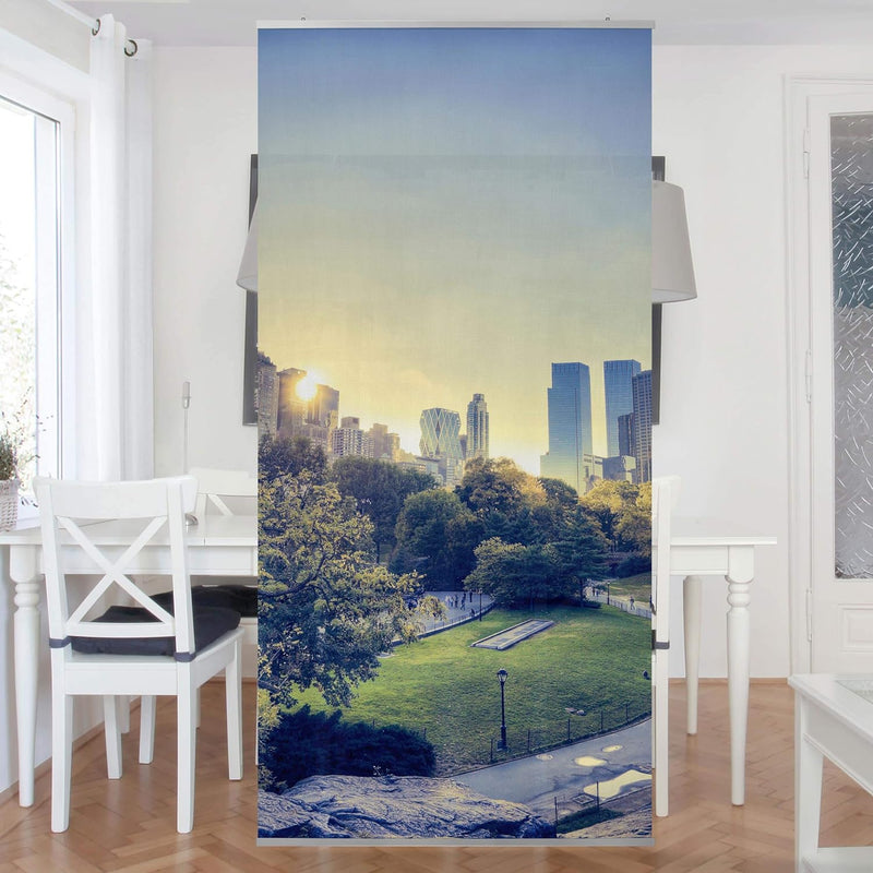 Bilderwelten Raumteiler Peaceful Central Park 250x120cm inkl. transparenter Halterung, inkl. transpa