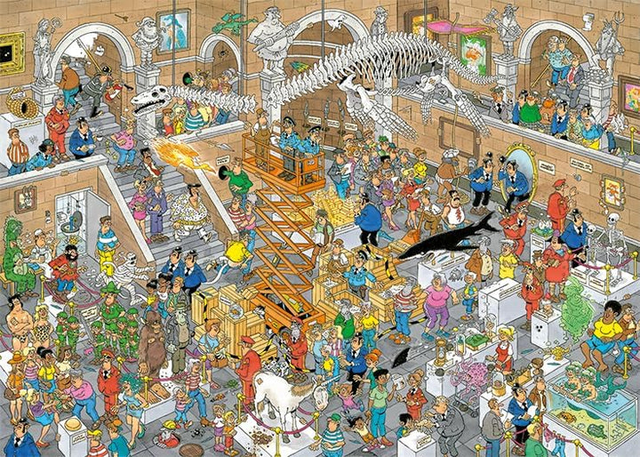 Jumbo 20032 A Trip to The Museum 2x1000 Pieces Jigsaw Puzzle, Mehrfarbig