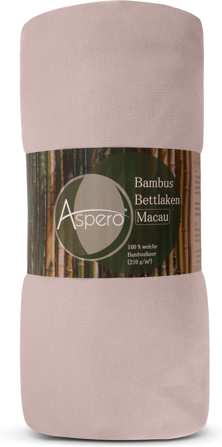 Bambus Spannbettlaken 4 Jahreszeiten| weiches Spannbetttuch 210 g/m² Oeko-Tex aus aktmungsaktivem Ma