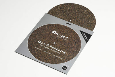 Pro-Ject Cork & Rubber it 3mm, Hochqualitative Plattenmatte aus Kork & Gummi, Cork & Rubber it 3mm