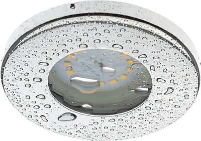 Trango 3er Set IP44 LED Einbaustrahler in Chrom TG6729IP-038MOSD incl. 3x Ultra flach 3-Stufen dimmb