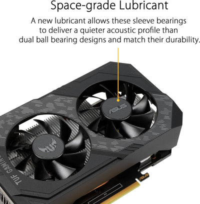 ASUS Die TUF Gaming GeForce GTX 1650 OC Edition 4GB GDDR6 Gaming Grafikkarte (NVIDIA-Turing-Architek
