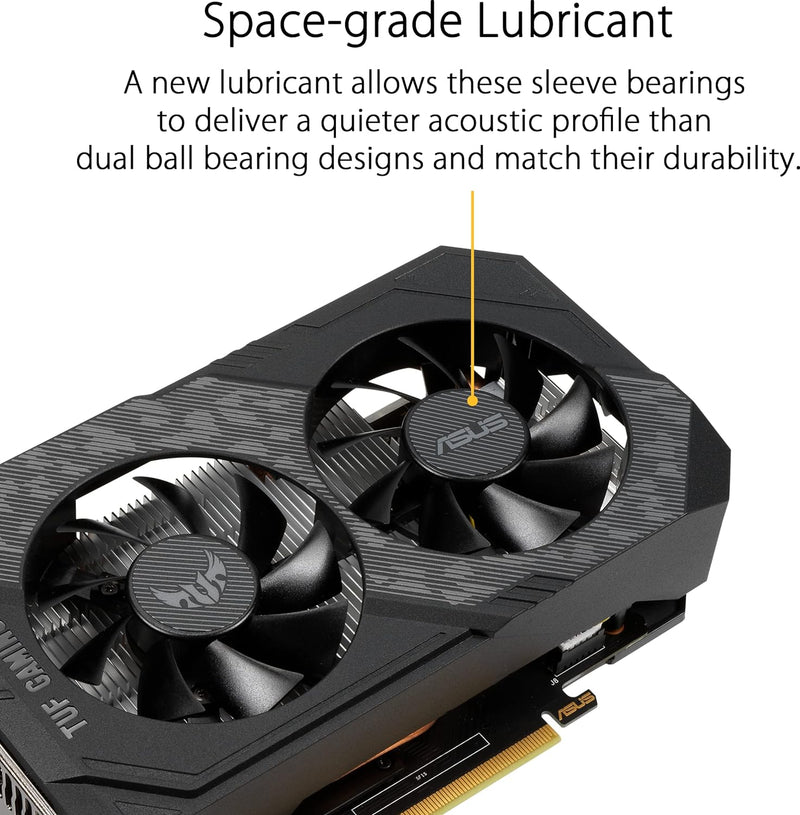 ASUS Die TUF Gaming GeForce GTX 1650 OC Edition 4GB GDDR6 Gaming Grafikkarte (NVIDIA-Turing-Architek
