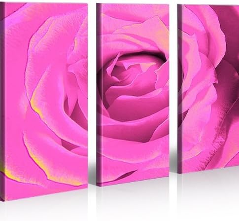 islandburner Bild Bilder auf Leinwand Pink Rose Rosen Blumen XXL Poster Leinwandbild Wandbild Dekoar