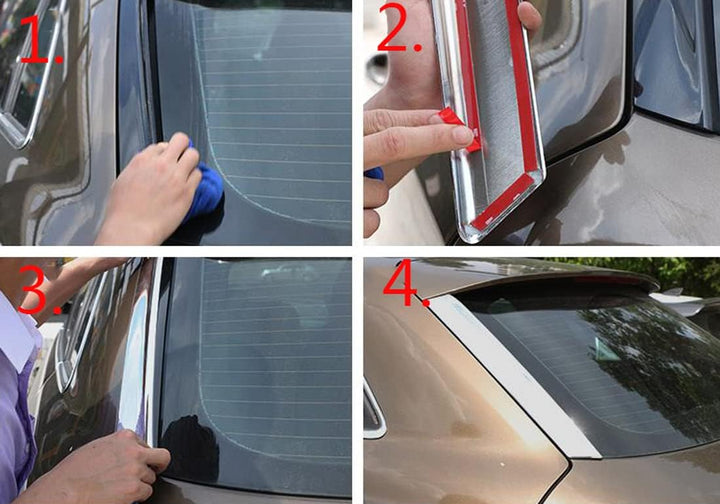 GCcv Auto Heckscheibe Spoiler Wing Heckspoiler Für Tiguan R-Line 2017-2022 Kofferraum Spoiler 1Paar