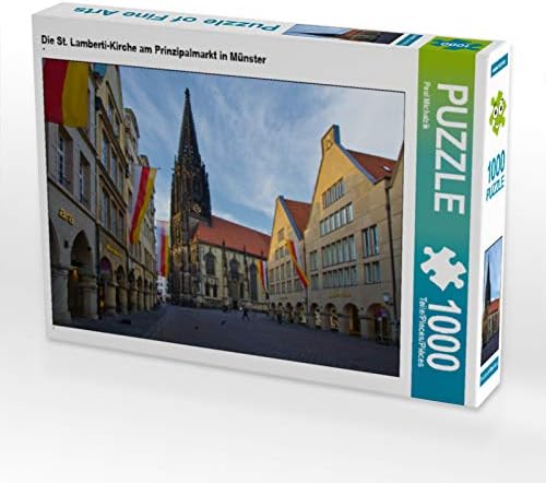 CALVENDO Puzzle Die St. Lamberti-Kirche am Prinzipalmarkt in Münster 1000 Teile Lege-Grösse 64 x 48