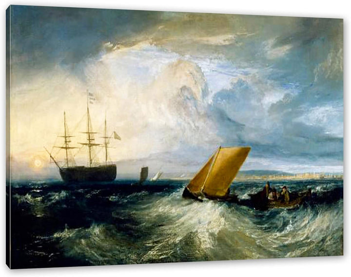 William Turner - Sheerness as seen from the Nore als Leinwandbild / Grösse: 120x80 cm / Wandbild / K