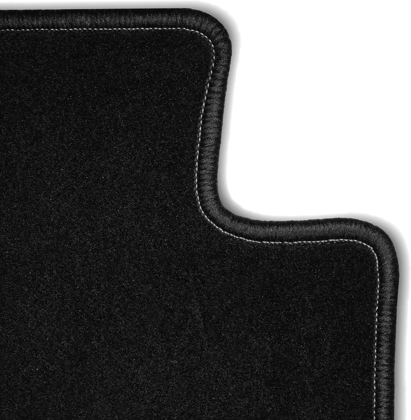 Bär-AfC Auto Fussmatten Basic passend für Seat Leon 1M 1999-2006, Autoteppiche Nadelvlies Schwarz, R