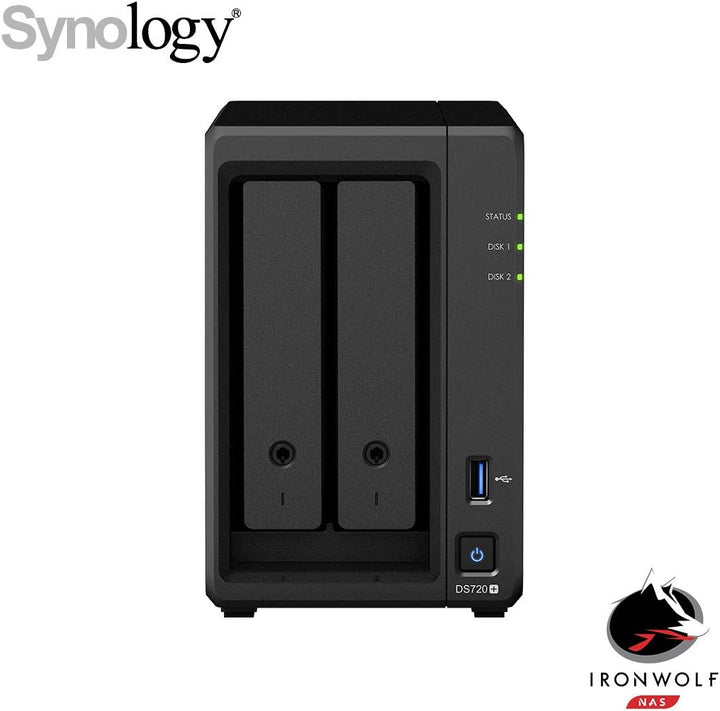 Synology DS720+ 6GB NAS 4To 4To Seagate IronWolf, 4To Seagate IronWolf