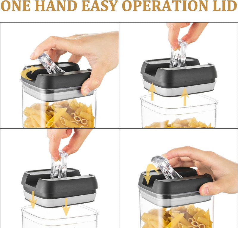 Vorratsdosen Aufbewahrungsbox Küche Vorratsbehälter Aufbewahrung: 4 Stück Luftdichte Pasta Behälter