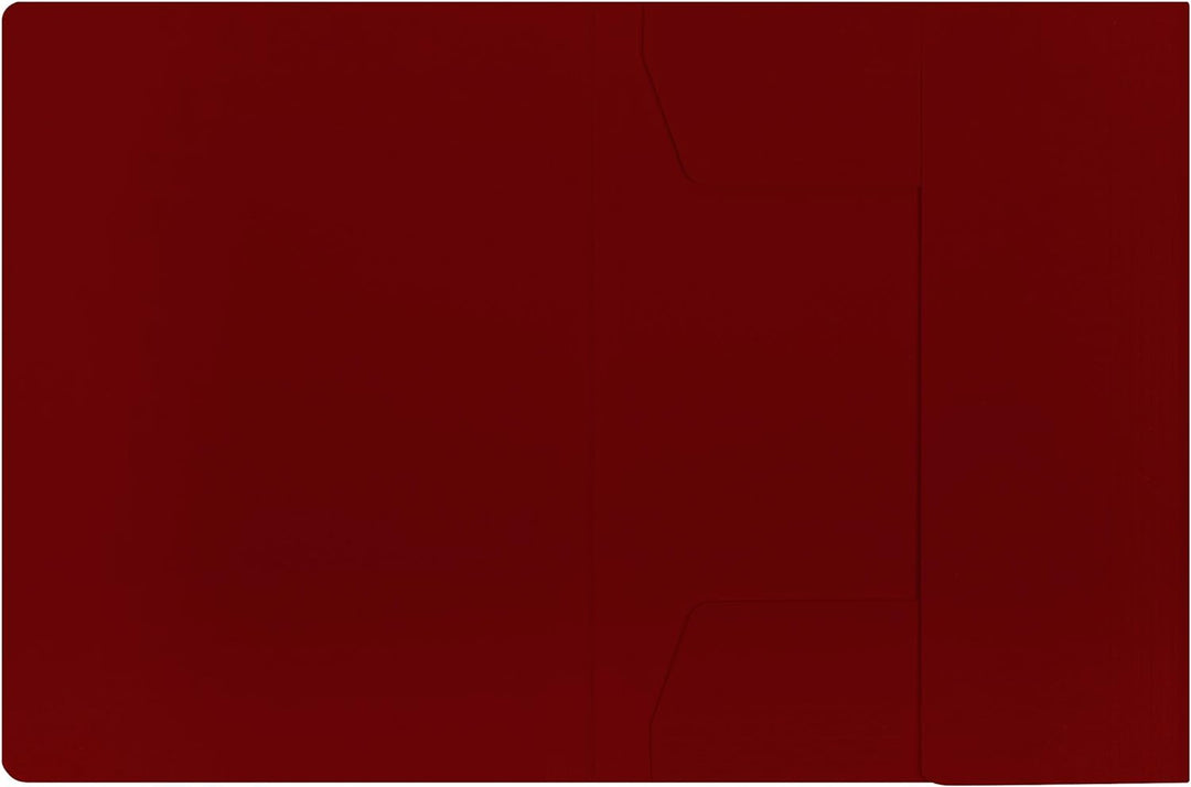 ELBA Sammel-Mappe chic, für A4, aus Karton, 3 Innenklappen, bordeaux, 25er Pack bordeaux Sammelmappe