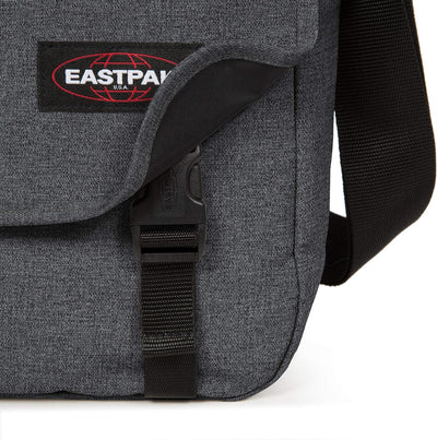 EASTPAK Delegate + Messenger Bag, 38 cm, 20 l Black Denim, Black Denim