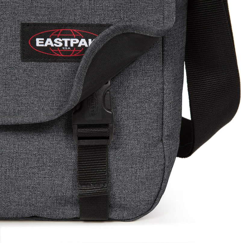 EASTPAK Delegate + Messenger Bag, 38 cm, 20 l Black Denim, Black Denim