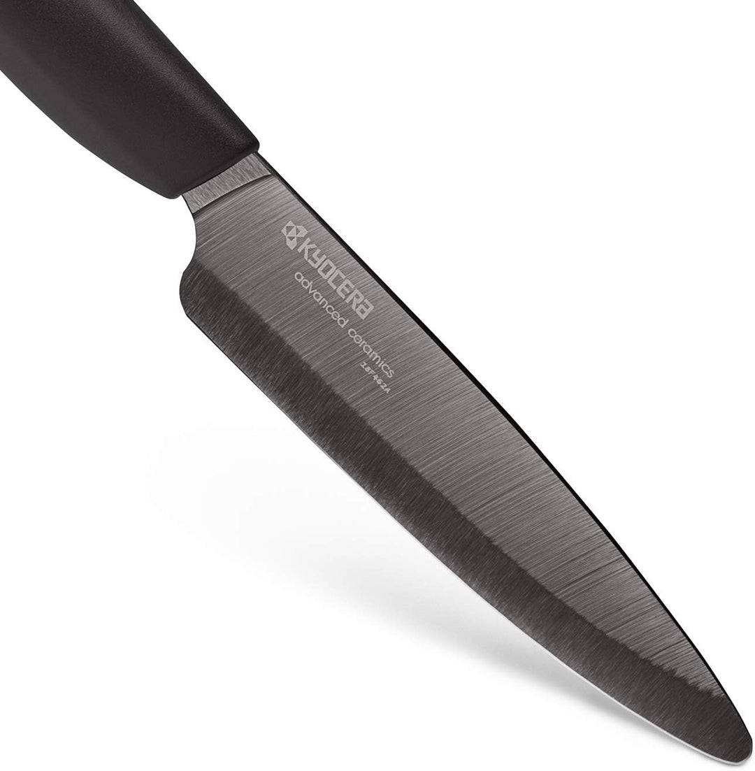KYOCERA Gemüsemesser/Obstmesser Ergonomic Style - Black Blade, 11 cm (H.Nr. FK-110BK-BK)