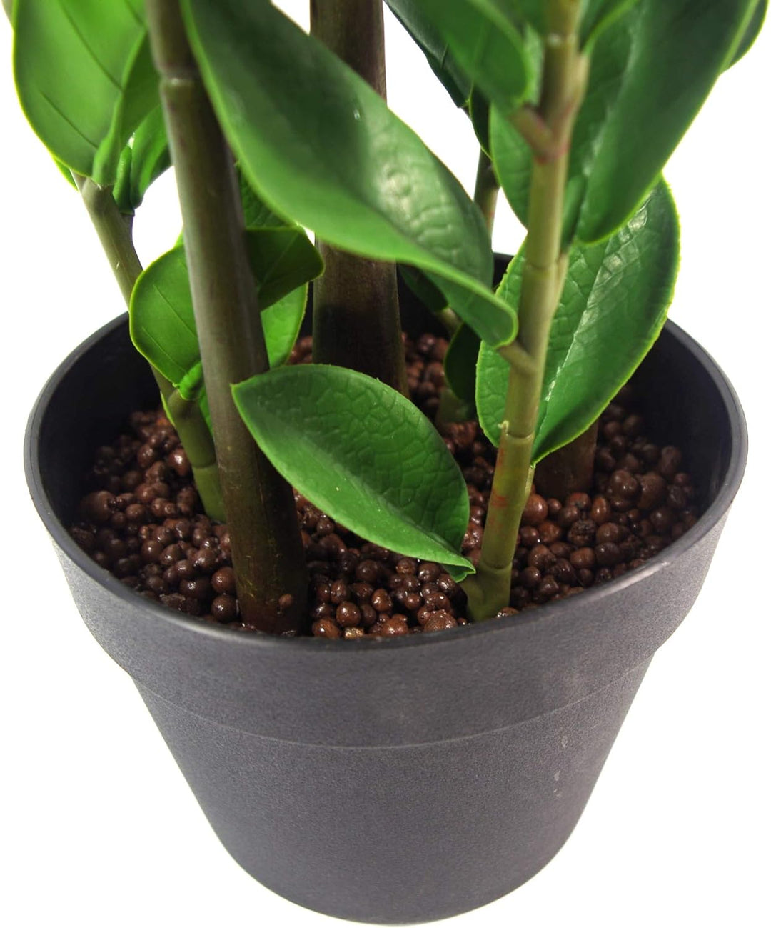 Leaf Large Foliage Plant Design UK Kunstpflanze mit Topf, realistisch, Plastik, Zanzibar Gem, 75 cm