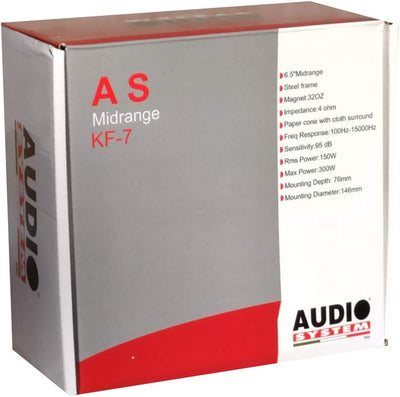 1 MIDRANGE Audio System KF-7 KF7 Lautsprecher 16,50 cm 165 mm 6,5" Durchmesser 150 watt rms und 300