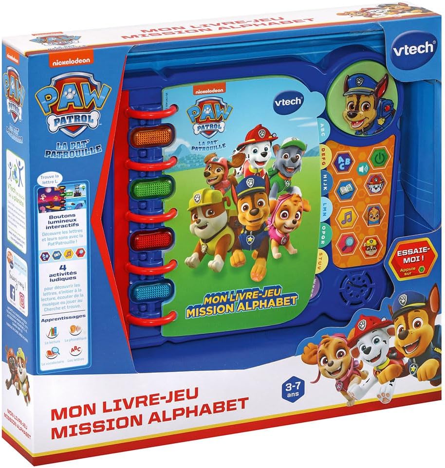 VTech - Paw Patrol Interaktives Buch, 618105, Mehrfarbig,