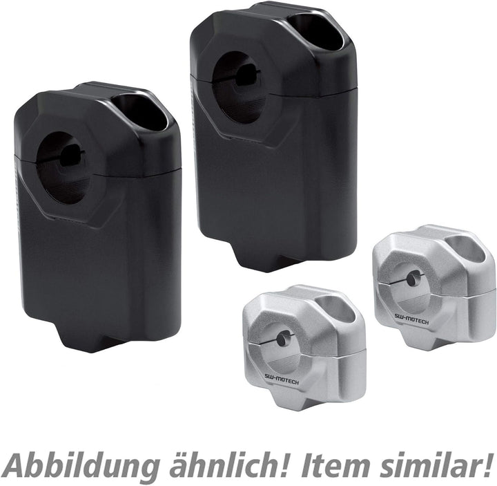 SW-MOTECH Lenkererhöhung für 22mm Lenker um 50mm schwarz, Unisex, Multipurpose, Ganzjährig, Aluminiu