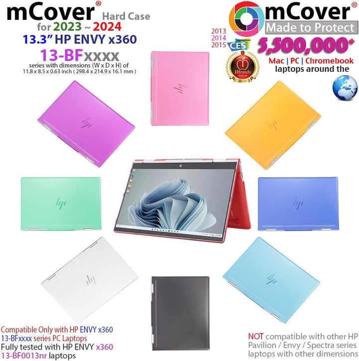 mCover Schutzhülle nur kompatibel mit HP Envy x360 13-BF0000 Serie 2-in-1 Convertible Notebooks der