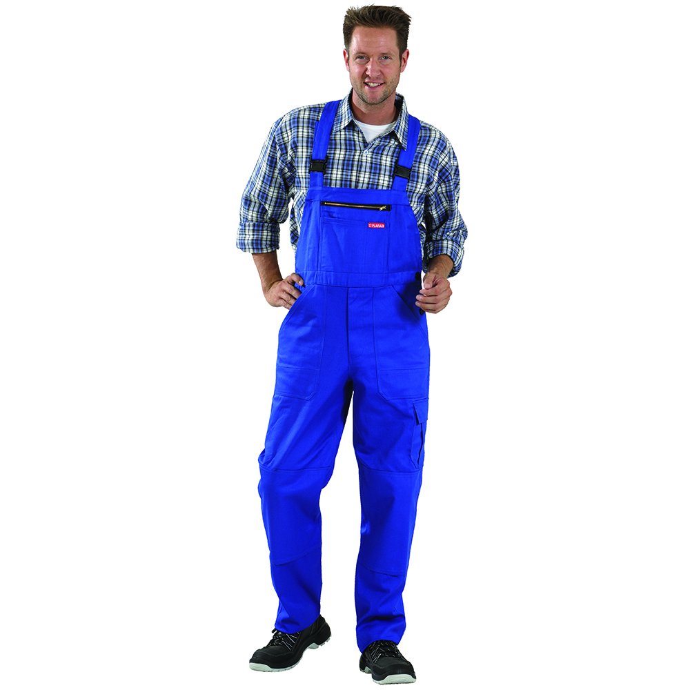 Planam 0171058 BW 290 Cargo-Latzhose, Kornblau, Grösse 58