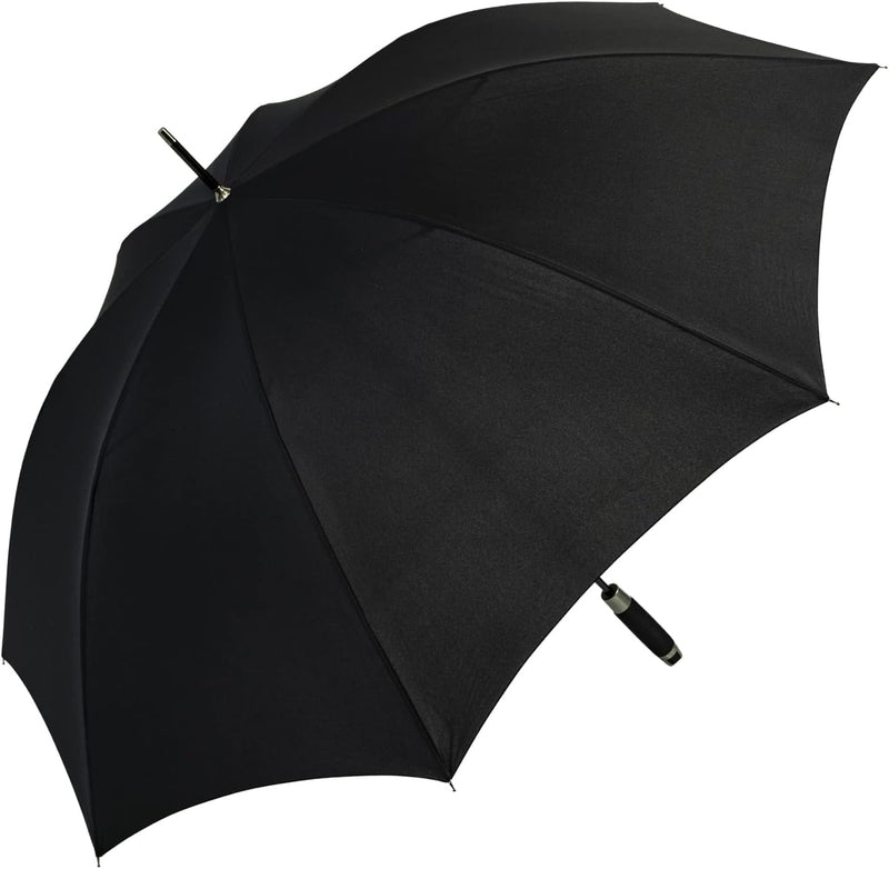 Doppler XXL Golfschirm - Partnerschirm Fiberglas mit Stabgriff - schwarz, schwarz