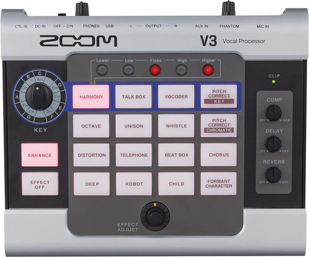 Zoom V3 Vocal Processor & AD-16 Netzteil Bundle mit Zoom - AD-16 - Netzteil, Bundle mit Zoom - AD-16