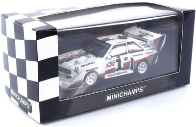 Minichamps 410871201 - AUD. Sport Quattro S1 Walter Rohrl Winner Pikes Peak Hillclimb 1987 - masssta