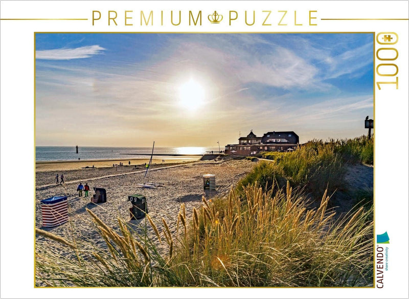 CALVENDO Puzzle Strandblick im Gegenlicht 1000 Teile Lege-Grösse 64 x 48 cm Foto-Puzzle Bild von And