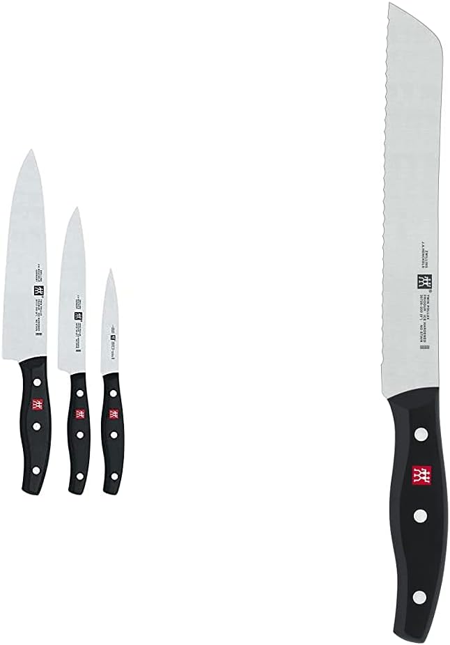Zwilling 30763-000 Twin Pollux Messerset, Kunststoff-Schalen, 420 x 135 mm, 4-teilig, schwarz & 3072