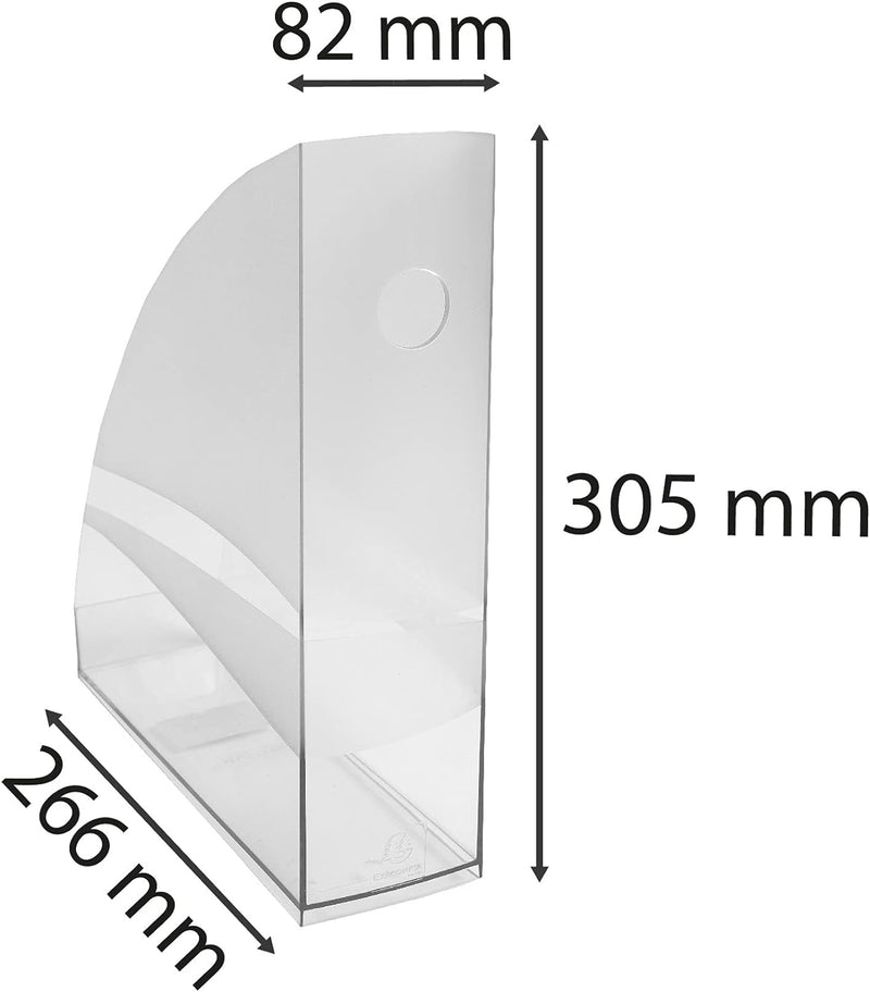 Exacompta 18223D Packung (mit 6 Stehsammler MAG-CUBE, 266x82x305 mm, für DIN A4+, robust und praktis