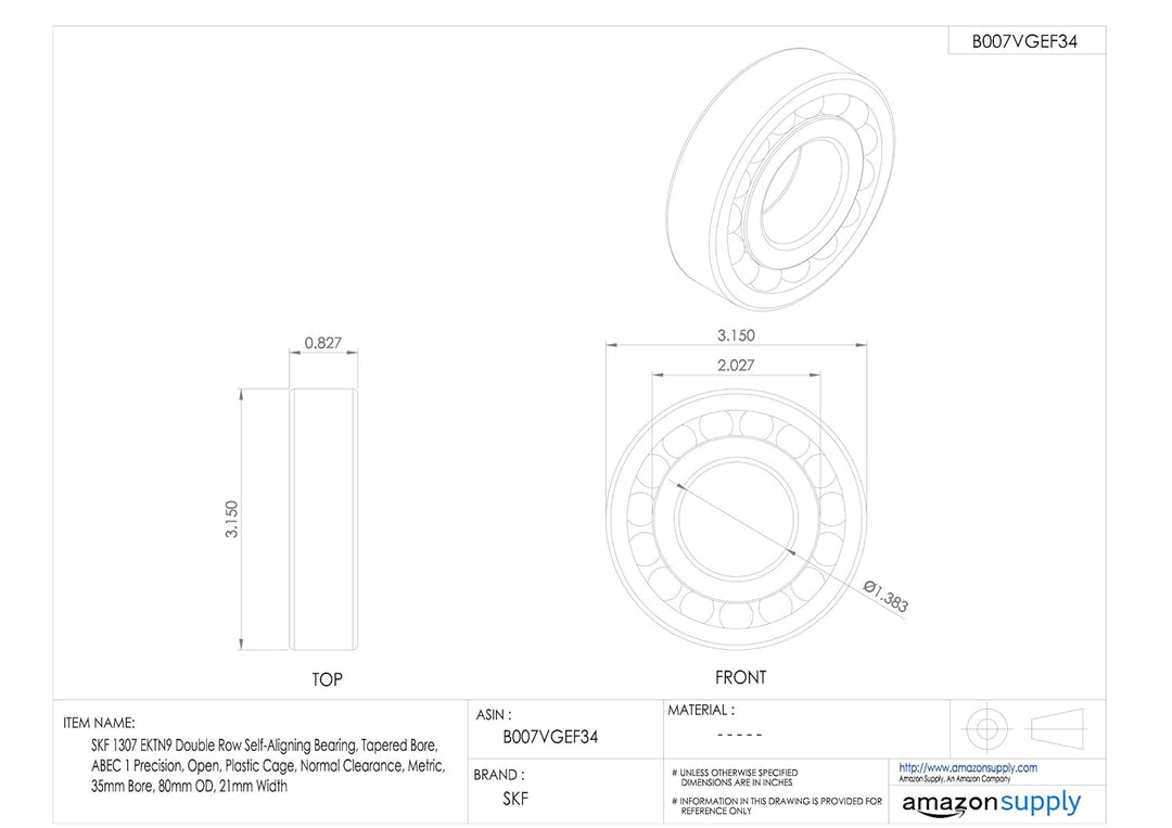 SKF Pendelkugellager 1307 EKTN9