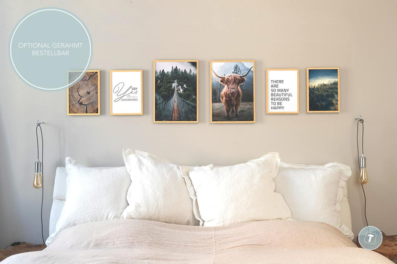 Papierschmiede® XL Mood Poster Set Wildnis, Bilder Wohnzimmer Deko Schlafzimmer, 2x DIN A2 (ca. 59x4